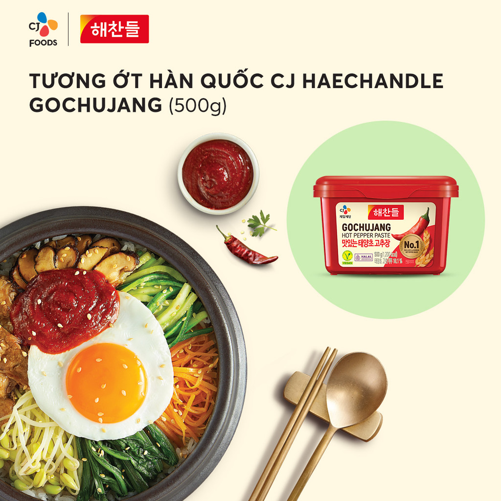 Mô tả Tương ớt Gochujang Hàn Quốc Haechandle hộp 200g hoặc 500g - 2