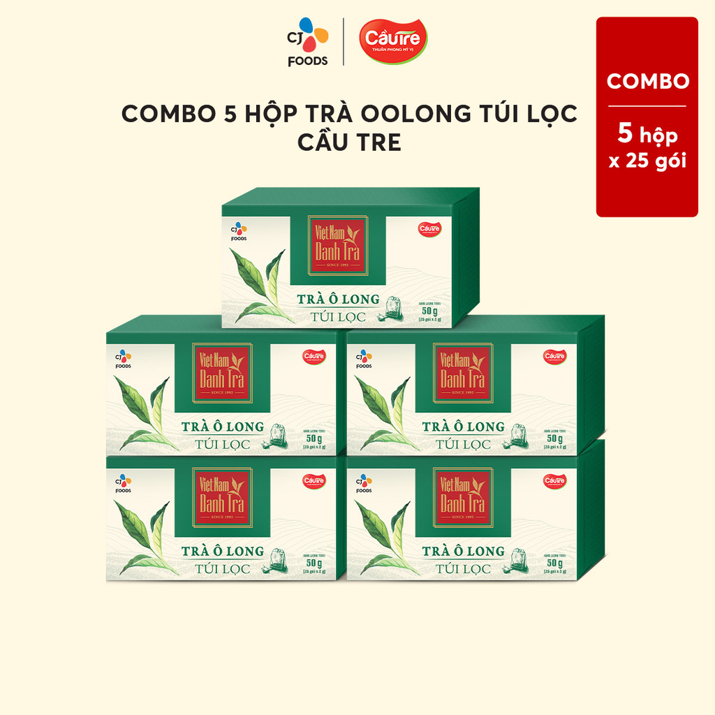 Mô tả Combo Trà Oolong Túi Lọc Cầu Tre (3 hộp/ 5 hộp) - Thưởng thức & Pha chế (Trà túi lọc) - 2