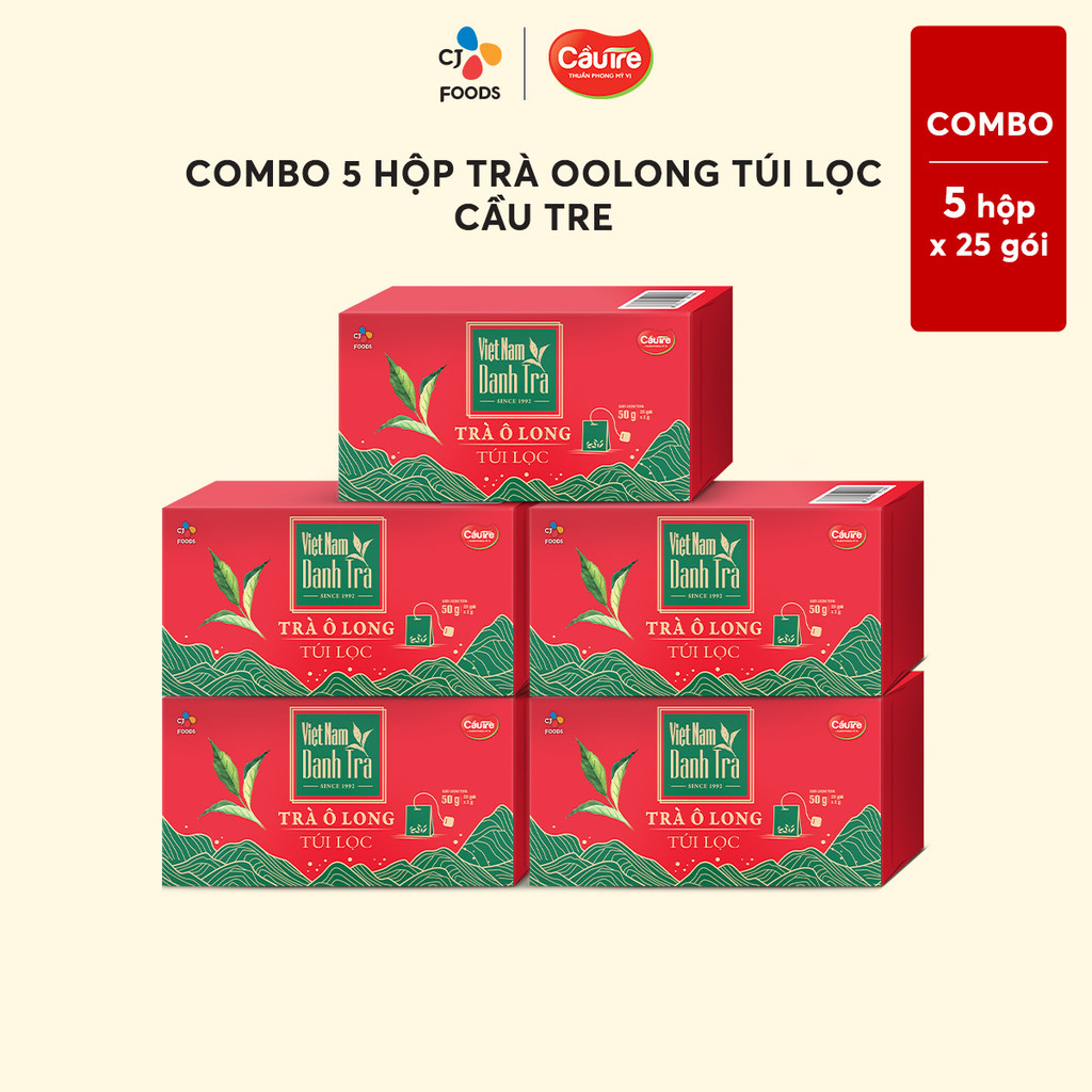 Mô tả Combo Trà Oolong Túi Lọc Cầu Tre (3 hộp/ 5 hộp) - Thưởng thức & Pha chế (Trà túi lọc) - 4