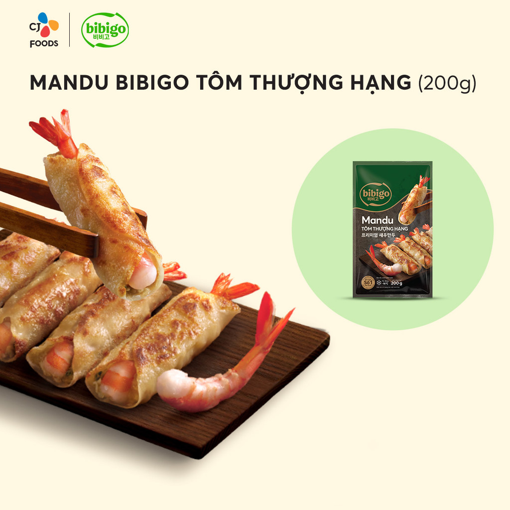 Mô tả Bánh xếp Mandu Tôm Thượng Hạng Bibigo 200g - Date 08/2025 - 1