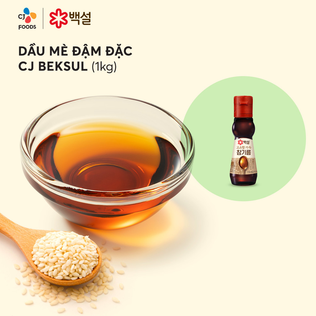 Mô tả Dầu mè Hàn Quốc đậm đặc CJ Beksul 110ml - 1
