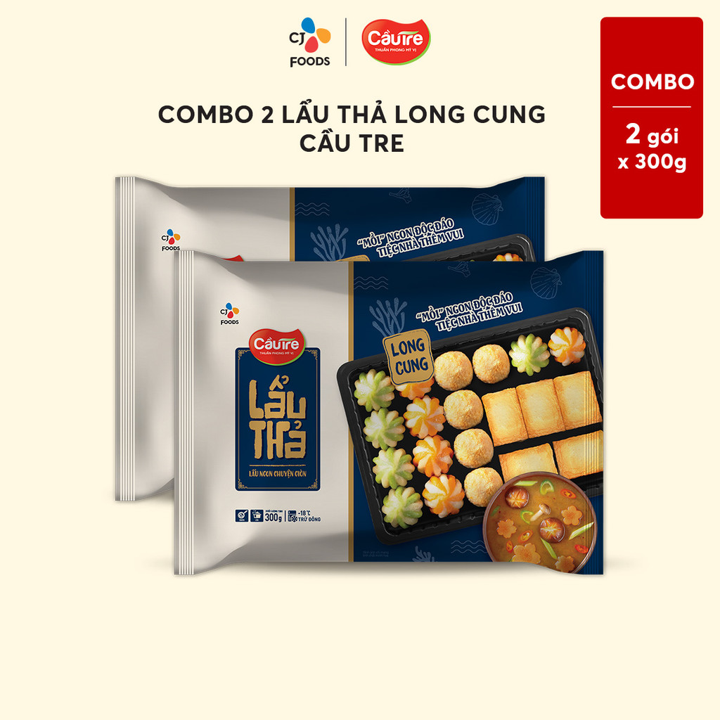 Mô tả Set viên thả lẩu thập cẩm Long Cung Cầu Tre 300g (cá viên phô mai, đậu hũ hải sản, chả cá rau củ) - 2