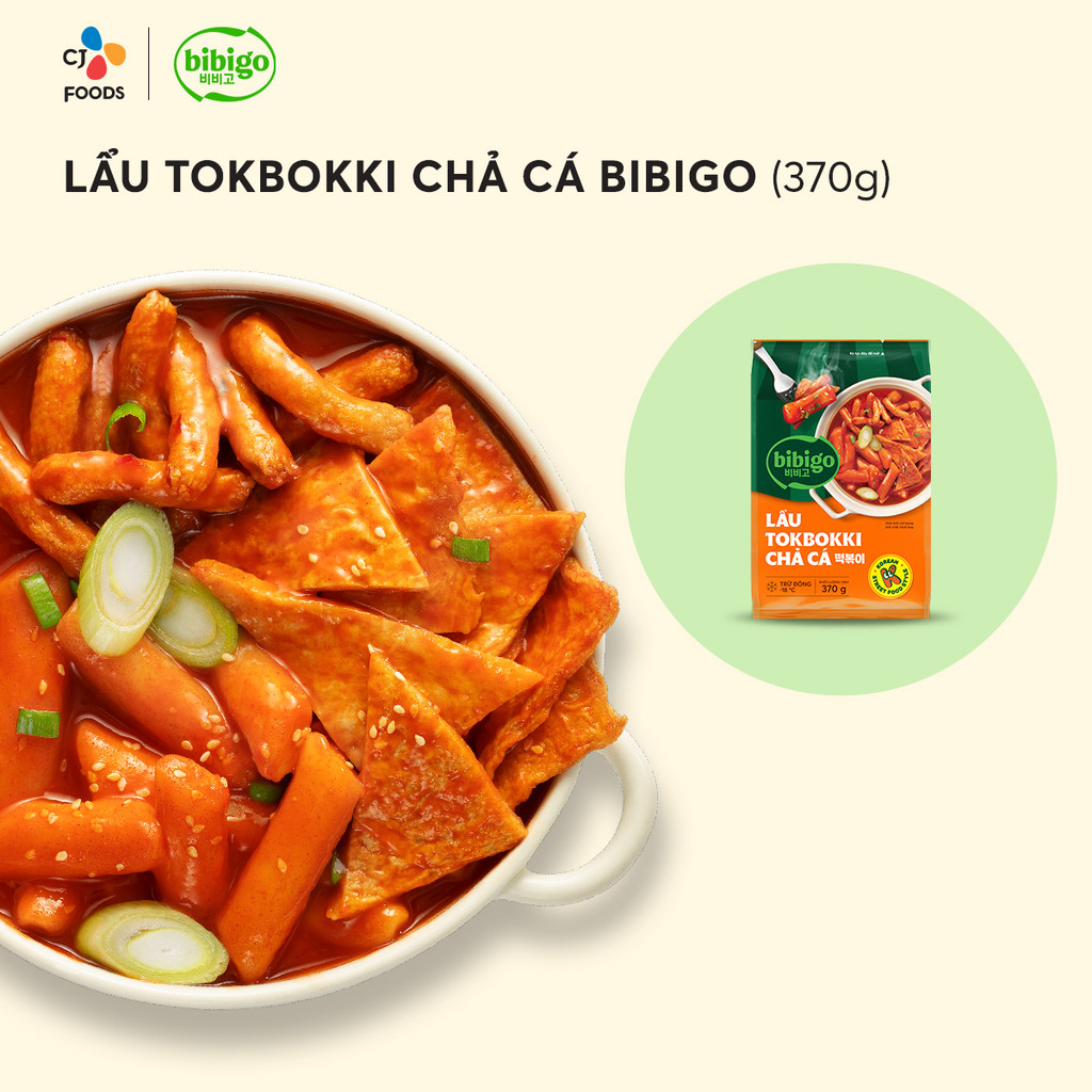 Mô tả Set Lẩu Tokbokki Chả Cá Hàn Quốc Bibigo 370g (1 gói hoặc 2 gói) - 1