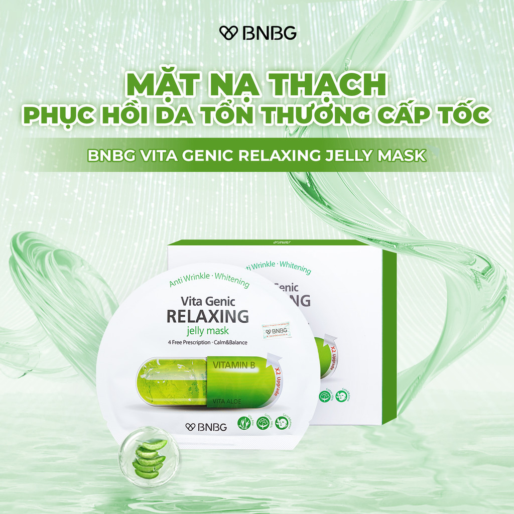 Mô tả Mặt Nạ Phục Hồi Da Tổn Thương BNBG Vita Genic Relaxing Jelly Mask 30ml (Miếng lẻ) - 1