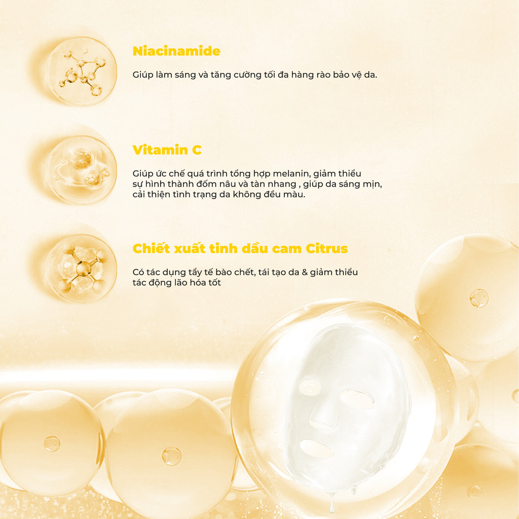 Mô tả Combo 10 Mặt Nạ BNBG Hỗ Trợ Dưỡng Trắng, Làm Sáng Da BNBG Vita Genic Whitening Jelly Mask 30mlx10 - 7