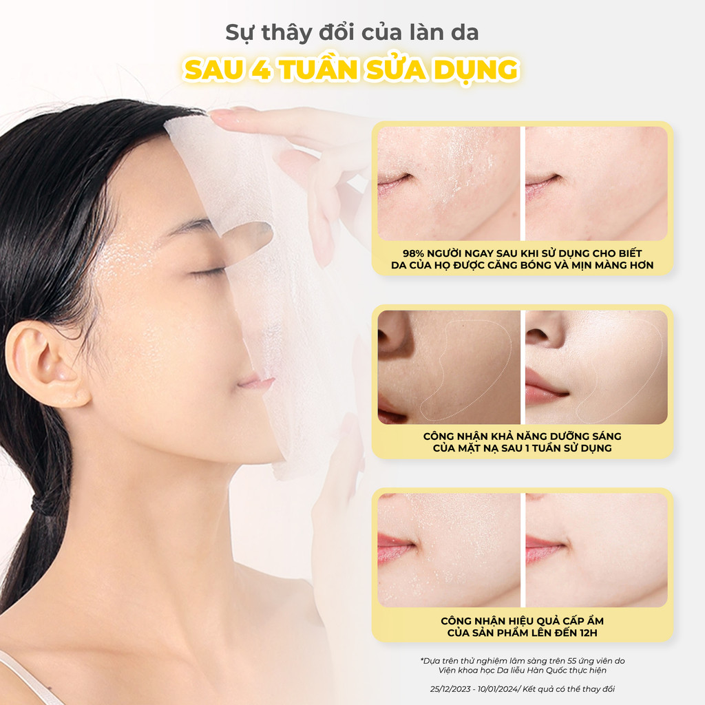 Mô tả Combo 10 Mặt Nạ BNBG Hỗ Trợ Dưỡng Trắng, Làm Sáng Da BNBG Vita Genic Whitening Jelly Mask 30mlx10 - 9