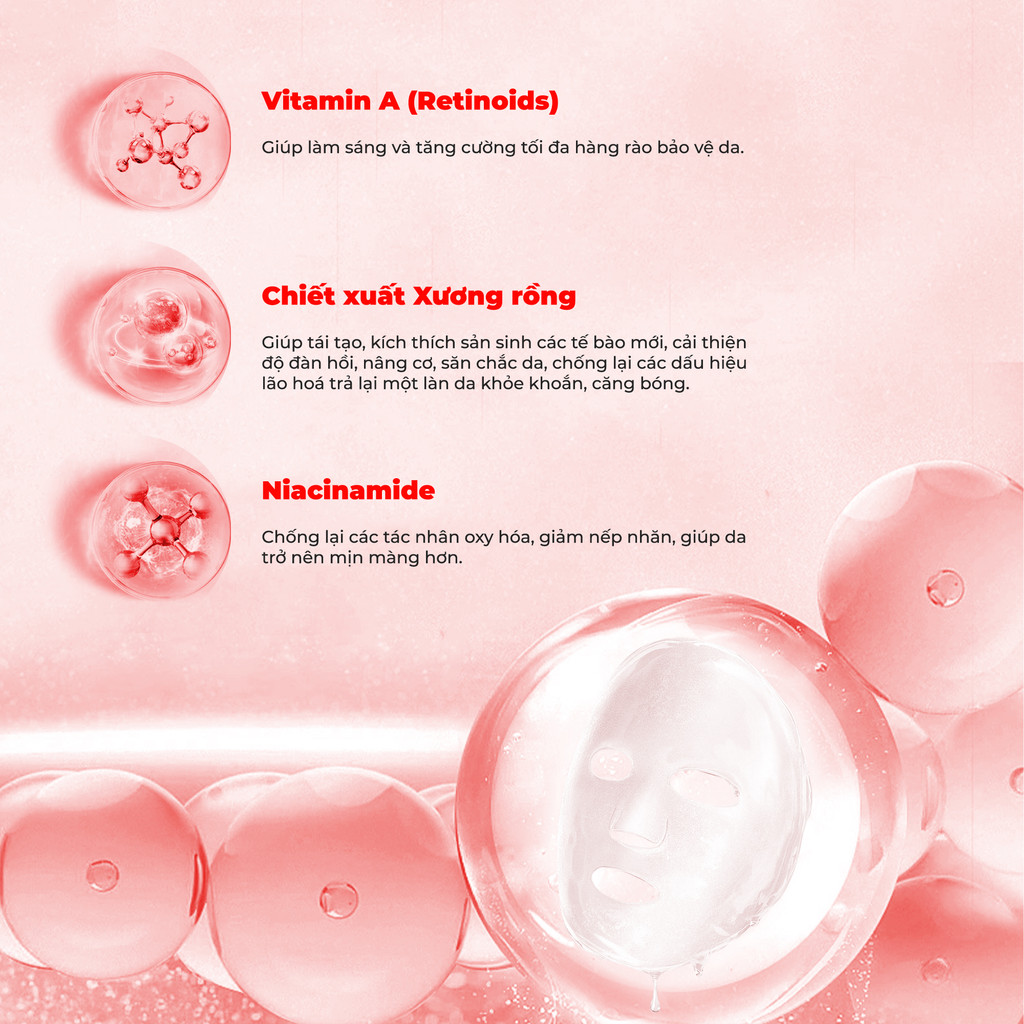 Mô tả Combo 10 Mặt Nạ BNBG Hỗ Trợ Nâng Cơ, Săn Chắc Da BNBG Vita Genic Lifting Jelly Mask 30mlx10 - 8
