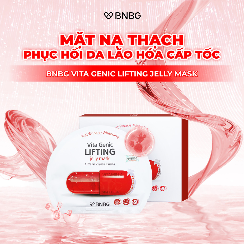 Mô tả Combo 10 Mặt Nạ BNBG Hỗ Trợ Nâng Cơ, Săn Chắc Da BNBG Vita Genic Lifting Jelly Mask 30mlx10 - 9