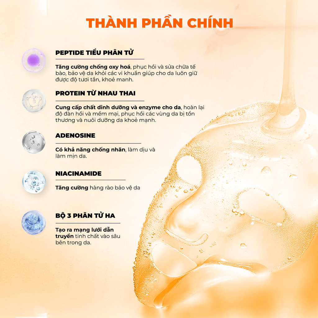 Mô tả Combo 10 Mặt Nạ BNBG Tinh Chất Tăng Cường PLACENTA Hỗ Trợ Làm Dịu Và Phục HồI Da 30mlx10 - 3