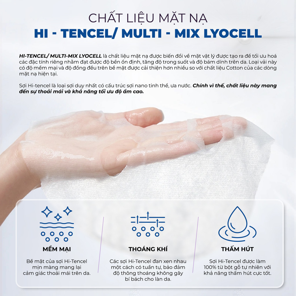 Mô tả Combo 10 Mặt Nạ BNBG Tinh Chất Hỗ Trợ Tăng Cường PDRN Hỗ Trợ Cấp Ẩm Và Căng Bóng Da 30mlx10 - 5