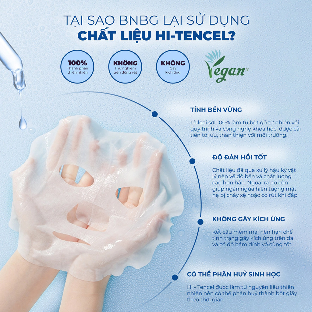 Mô tả Combo 10 Mặt Nạ BNBG Tinh Chất Hỗ Trợ Tăng Cường PDRN Hỗ Trợ Cấp Ẩm Và Căng Bóng Da 30mlx10 - 6