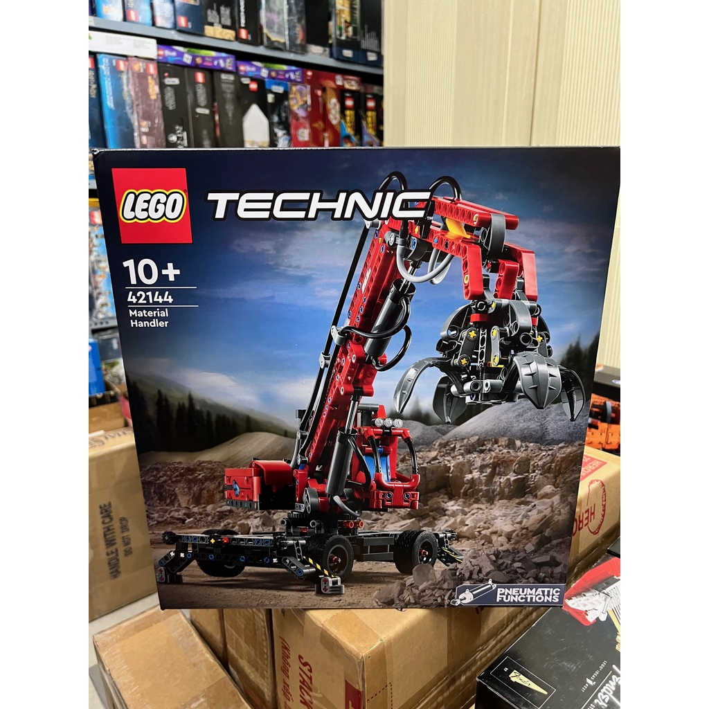 [CÓ SẴN] LEGO 42144 - Technic - Material Handler - Xe Cần Cẩu [CHÍNH ...