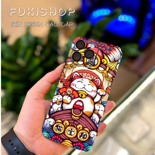 Tấm dán Skin Mặt Sau Mẫu Thần Tài MS12 FULL VIỀN 14 pro max , 13 pro max , 12 pro max , 11 pro max , xs max - FukiShop