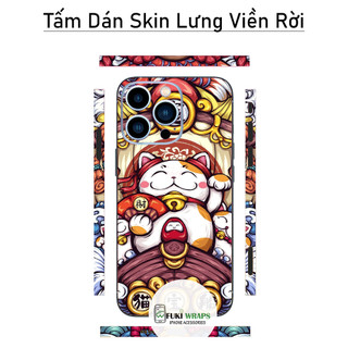 Tấm dán Skin Mặt Sau Mẫu Thần Tài MS12 FULL VIỀN 14 pro max , 13 pro max , 12 pro max , 11 pro max , xs max - FukiShop