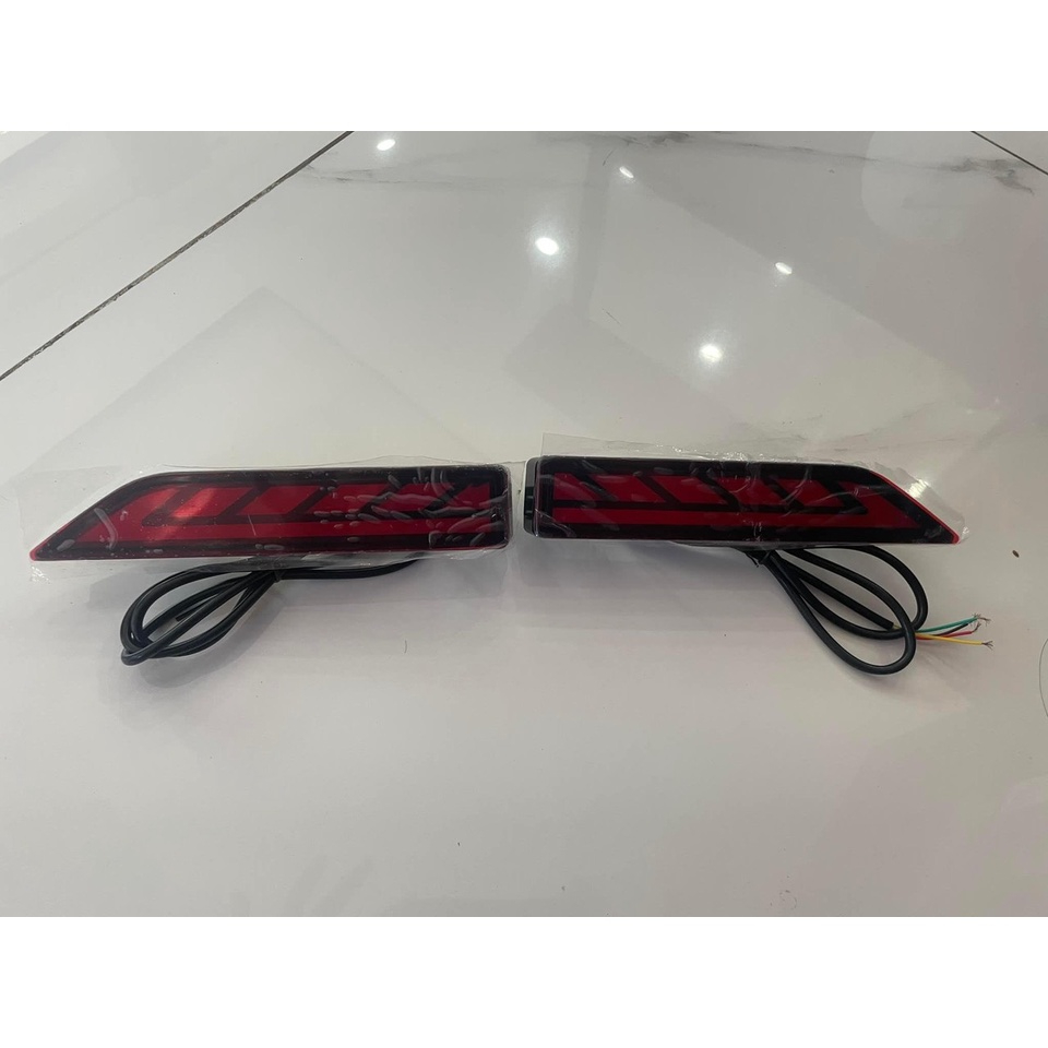 Bộ đèn led gầm trước, sau xe Toyota Veloz Cross 2022 - 2024 - 3 chế độ phanh, langtec và xinhan - mẫu có đèn cao cấp