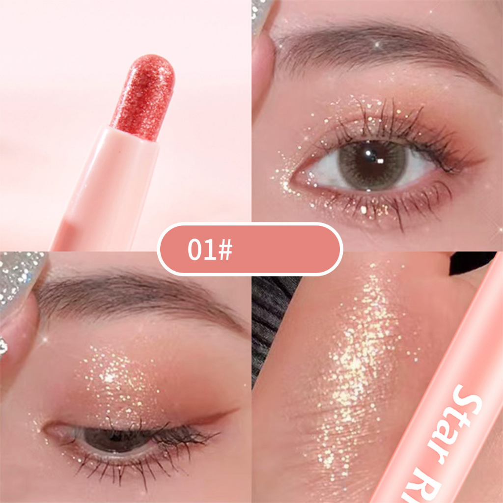 Bút Sáp Trang Điểm Mắt Lấp Lánh Ánh Ngọc Trai Shaqinuo Lying Silkworm Eyeshadow Stick SN818
