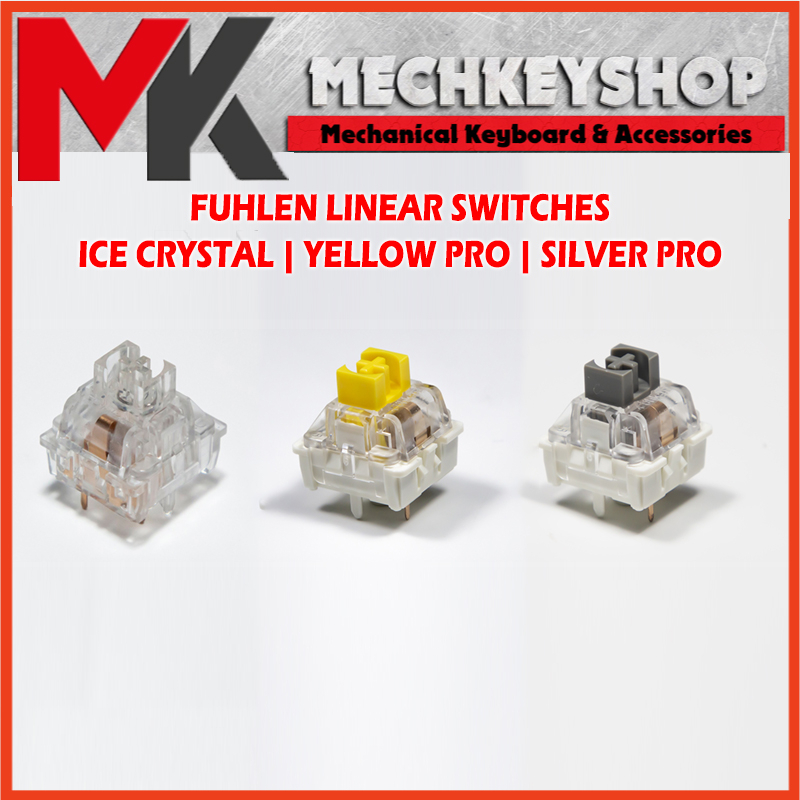 Combo 5 công tắc switch Fuhlen Linear Ice Crystal Yellow Pro Silver Pro ...