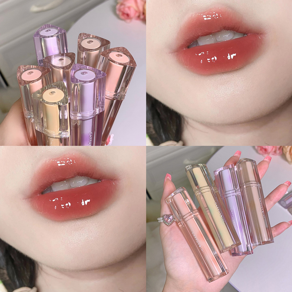 Son Bóng Lì Mềm Mịn CAPPUVINI Iced Tea Mirror Surface Lip Glace CP88