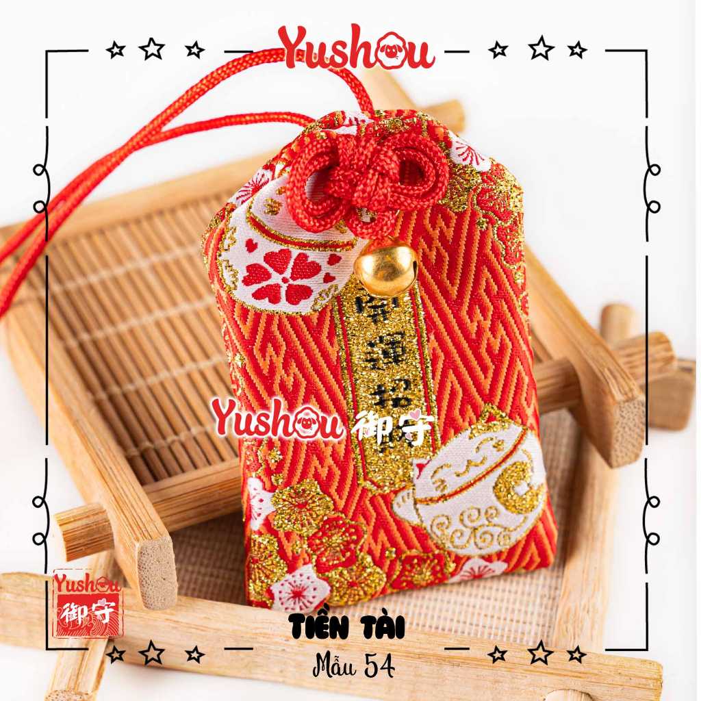 Túi Phước Yushou Tài Vận Mẫu 54 - Kiểu Omamori Nhật, Có sẵn, Quà tặng ý nghĩa.