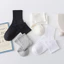 Combo 5 đôi vớ thể thao nam nữ trắng đen chất cotton 3B thoáng khí, mềm mịn
