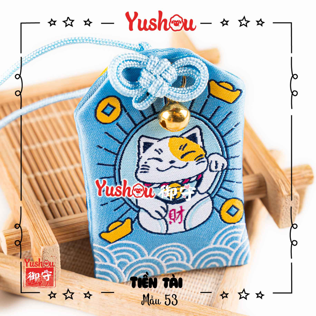 Túi Phước Yushou Tài Vận Mẫu 53 - Kiểu Omamori Nhật, Có sẵn, Quà tặng ý nghĩa.