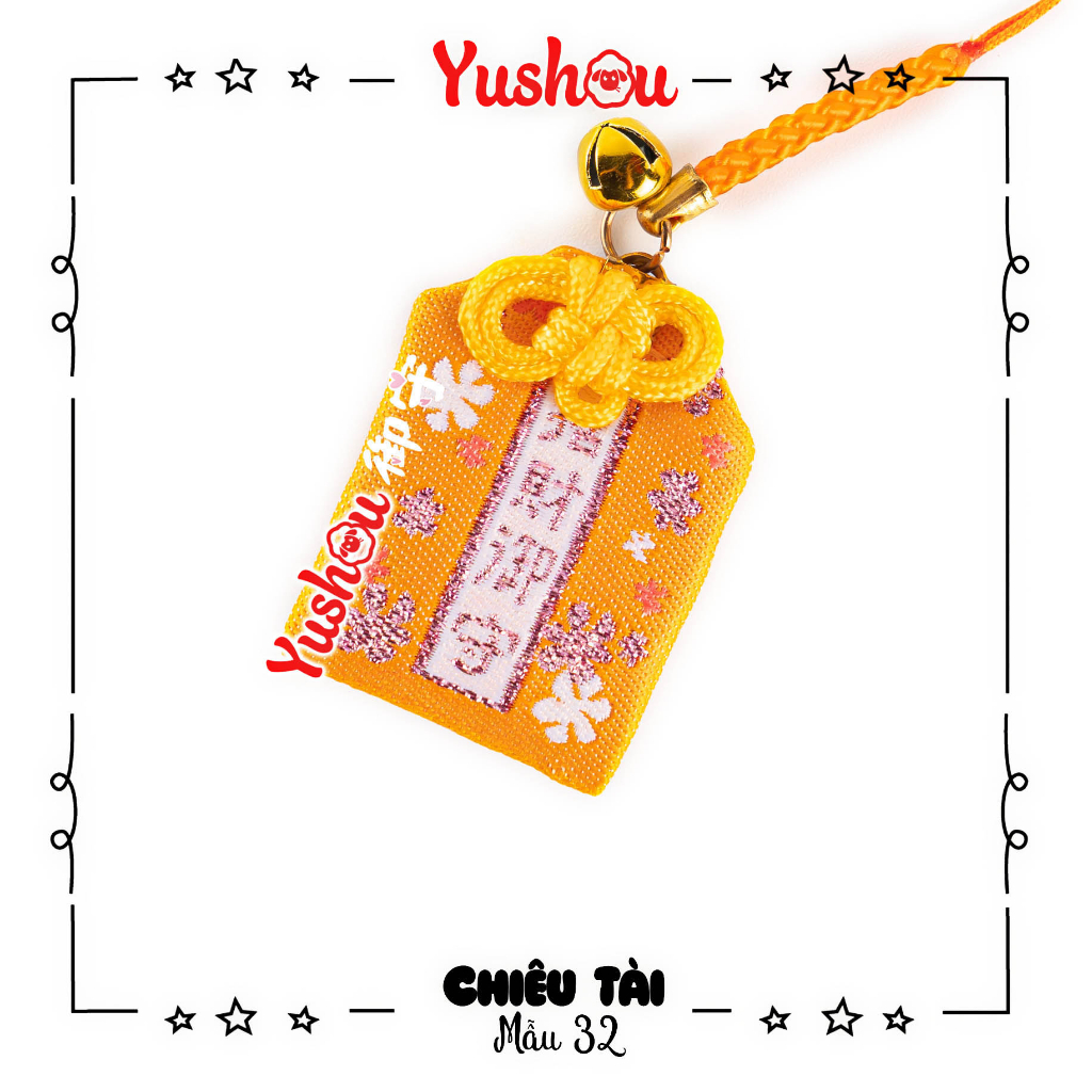 Túi Phước Yushou Tài Vận Mẫu 32 - Kiểu Omamori Nhật, Có sẵn, Quà tặng ý nghĩa.