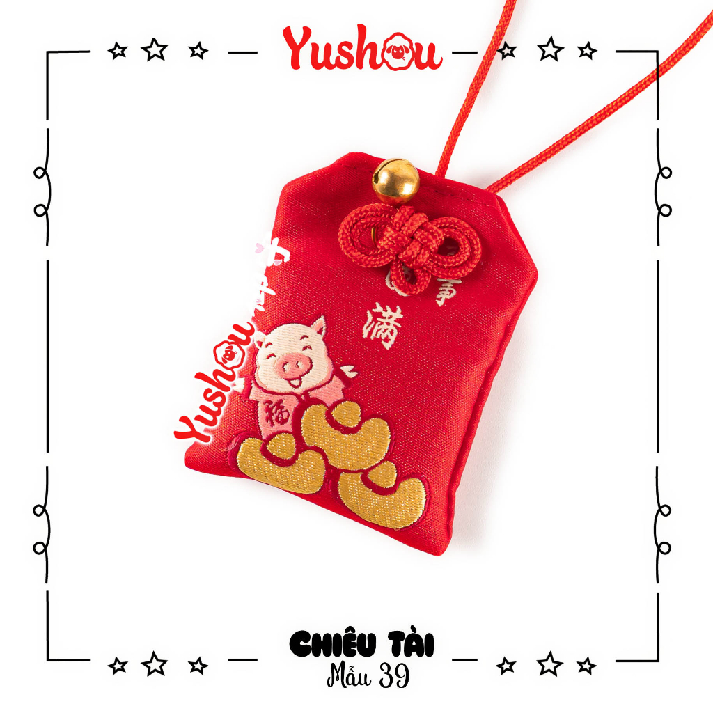 Túi Phước Yushou Tài Vận Mẫu 39 - Kiểu Omamori Nhật, Có sẵn, Quà tặng ý nghĩa.