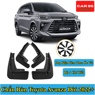 Chắn Bùn Avanza 2022-2023 , Chất Liệu Nhựa Dẻo ,Tặng kèm Ốc Vít ,Bộ 4 Chiếc