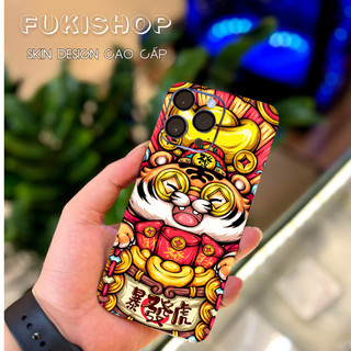 Tấm dán Skin Mặt Sau Mẫu Thần Tài MS13 FULL VIỀN 14 pro max , 13 pro max , 12 pro max , 11 pro max , xs max - FukiShop