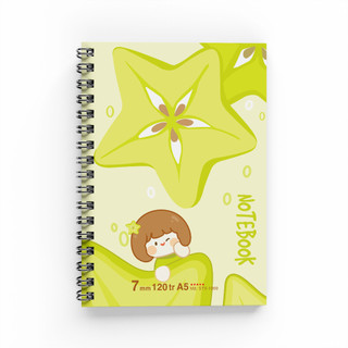 Sổ lò xo A5 ruột kẻ ngang TUANVIET BOOKS 120 trang, phù hợp ghi chép