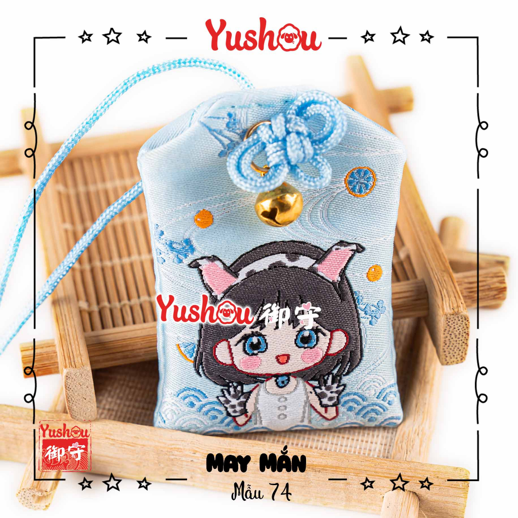 Túi Phước Yushou Mai Mắn Vạn Sự May Mắn - Kiểu Omamori Nhật, Có sẵn, Quà tặng ý nghĩa.