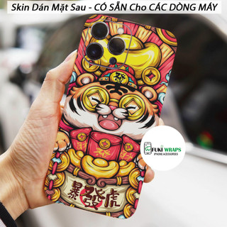 Tấm dán Skin Mặt Sau Mẫu Thần Tài MS13 FULL VIỀN 14 pro max , 13 pro max , 12 pro max , 11 pro max , xs max - FukiShop