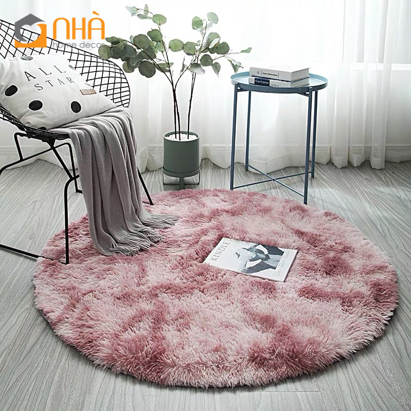 Thảm Tròn Lông Loang Trang Trí Chụp Hình PA9627