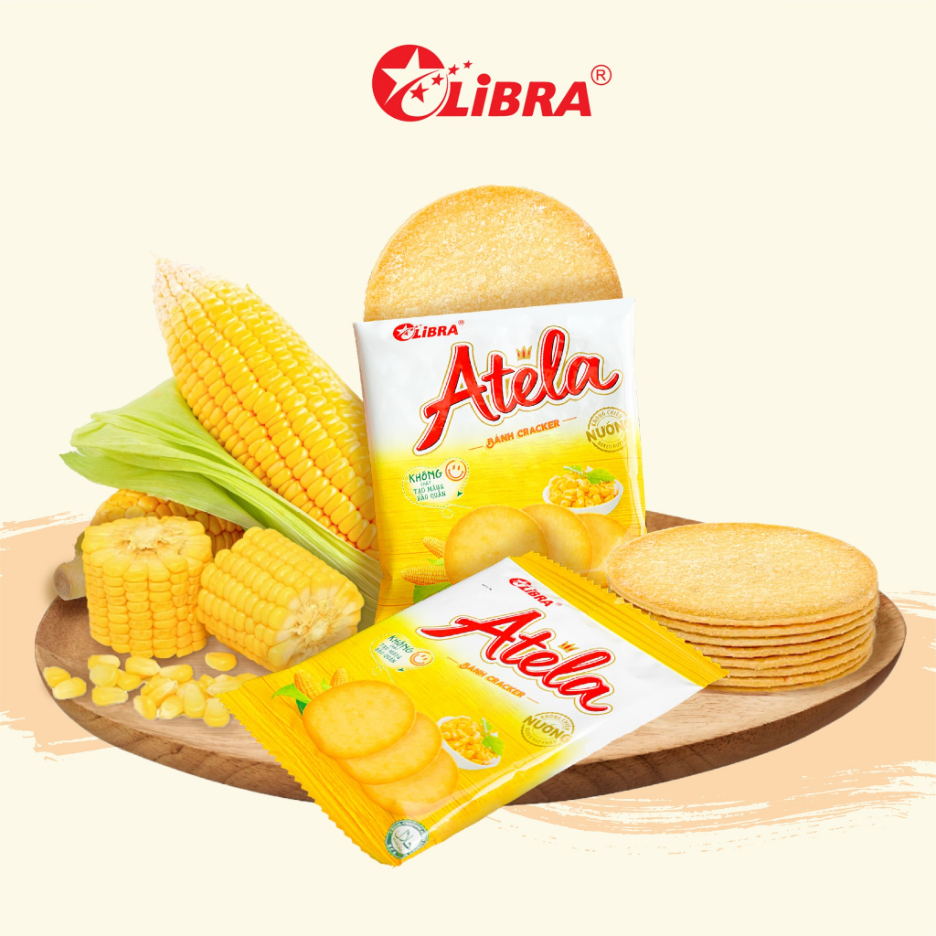 Bánh quy ngô cân sỉ LIBRA corn cracker đồ ăn vặt mặn giòn dinh dưỡng ...