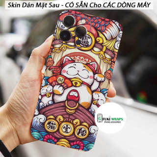Tấm dán Skin Mặt Sau Mẫu Thần Tài MS12 FULL VIỀN 14 pro max , 13 pro max , 12 pro max , 11 pro max , xs max - FukiShop