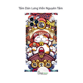Tấm dán Skin Mặt Sau Mẫu Thần Tài MS12 FULL VIỀN 14 pro max , 13 pro max , 12 pro max , 11 pro max , xs max - FukiShop