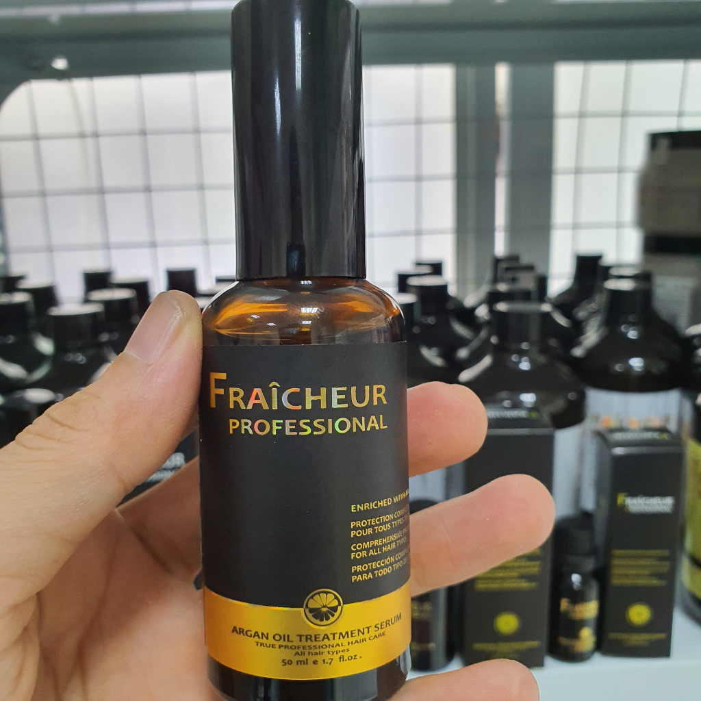 Tinh Dầu Dưỡng Tóc Fraîcheur Argan Oil Treatment 15ml-100ml | Dưỡng Tóc Mềm Mượt, Giảm Khô Xơ, Bóng Khỏe.