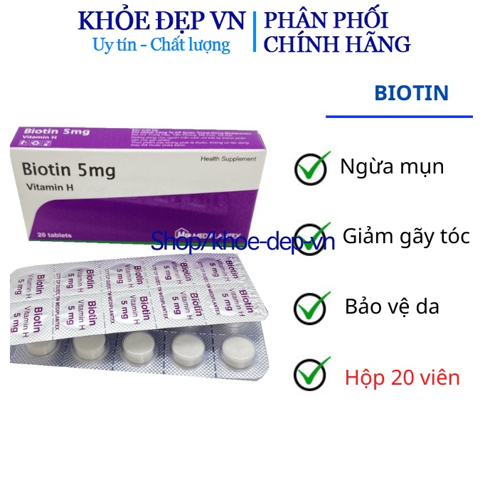 Thuốc Biotin 5mg Trị Mụn: Giải Pháp Hiệu Quả Cho Làn Da Khỏe Đẹp