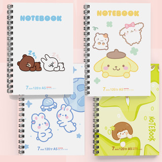 Sổ lò xo A5 ruột kẻ ngang TUANVIET BOOKS 120 trang, phù hợp ghi chép