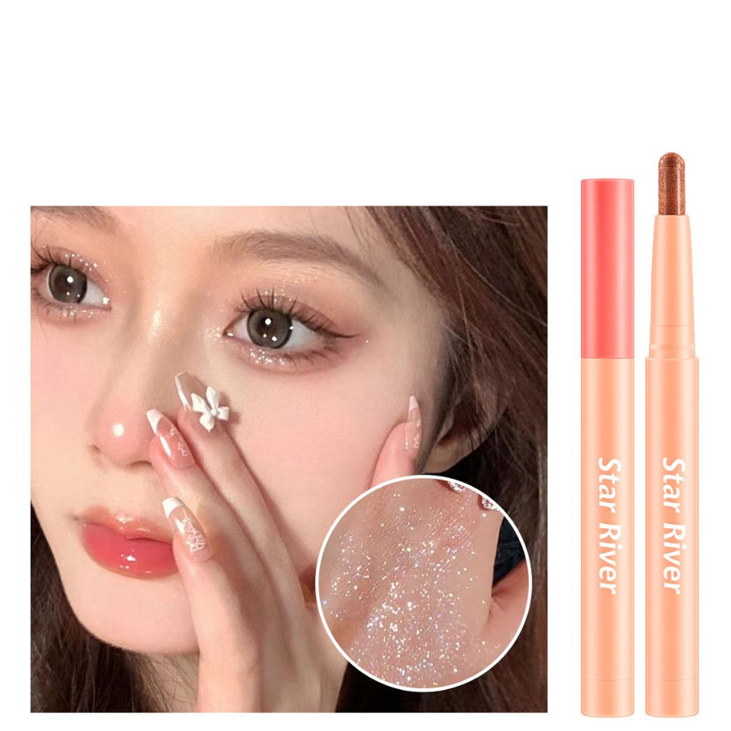 Bút Sáp Trang Điểm Mắt Lấp Lánh Ánh Ngọc Trai Shaqinuo Lying Silkworm Eyeshadow Stick SN818