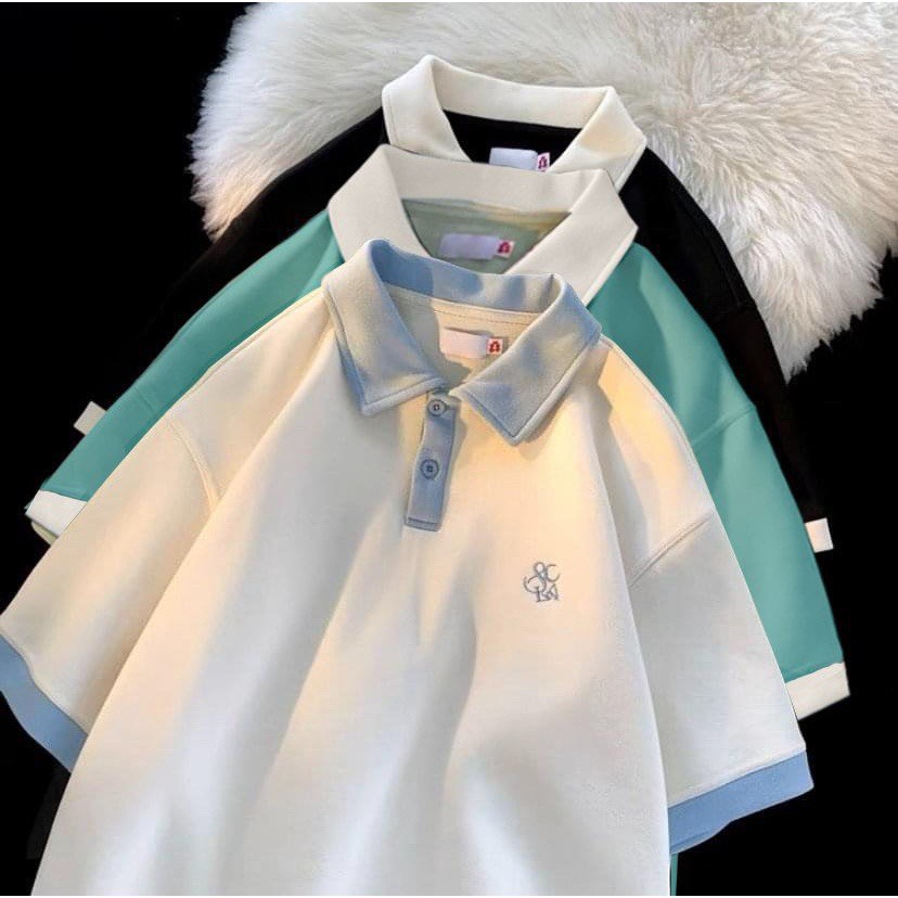 Ảnh Áo Polo Nam Nữ Thêu Chữ SCLA NAD Unisex - Áo Cổ Bẻ Chất Cotton Cá Sấu Mềm Và Mát Cực Chất 1