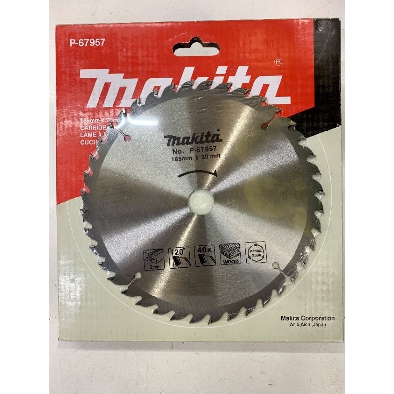 LƯỠI CẮT GỖ P-67957 MAKITA [CHÍNH HÃNG], ĐƯỜNG KÍNH 185MM, CỐT