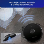Robot hút bụi lau nhà Maxcare Maxbot M5 công nghệ tường ảo, điều hướng laser hiện đại, cảm biến vật cản, kết nối app — ảnh 8