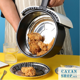 Set 20 Khay Bạc 18CM/22CM Lót Nồi Chiên Không Dầu, Dĩa Bạc Nướng Gà, Thức Ăn An Toàn GD661-DiaBac22cm
