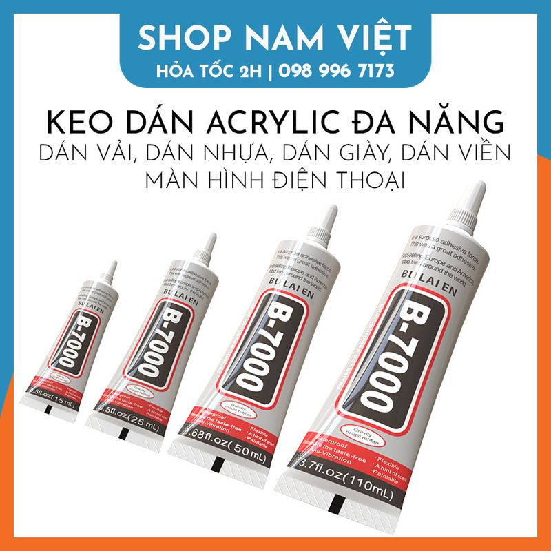 Keo Acrylic B7000 / T7000 / E8000 / T8000 Dán Kính Điện Thoại, Dán Giày ...