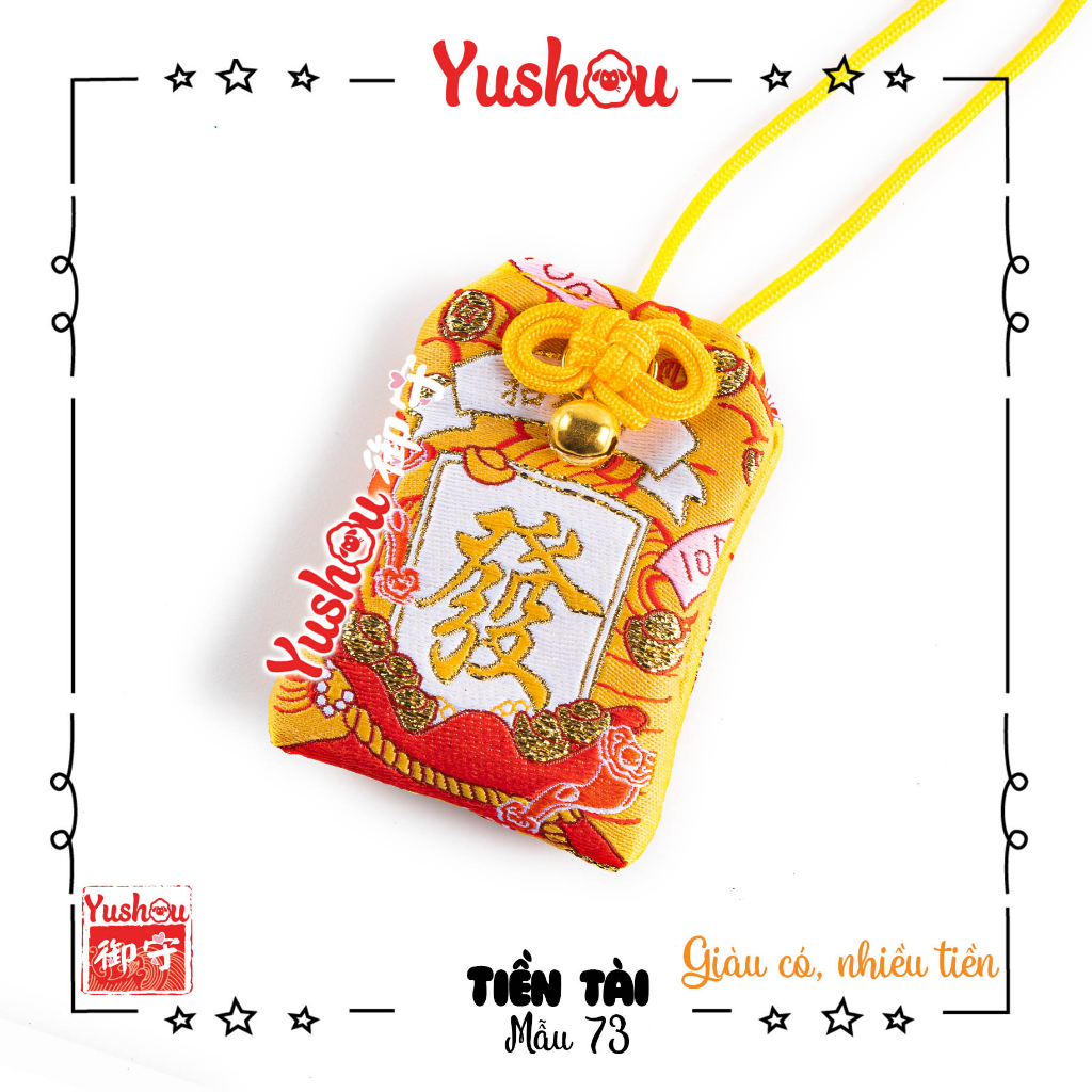 Túi Phước Yushou Tài Vận Mẫu 73 - Kiểu Omamori Nhật, Có sẵn, Quà tặng ý nghĩa.
