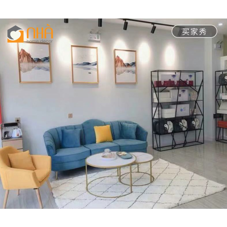 Thảm Trải Sàn Trang Trí Lông Len Đế Canvas Sang Trọng PA9563