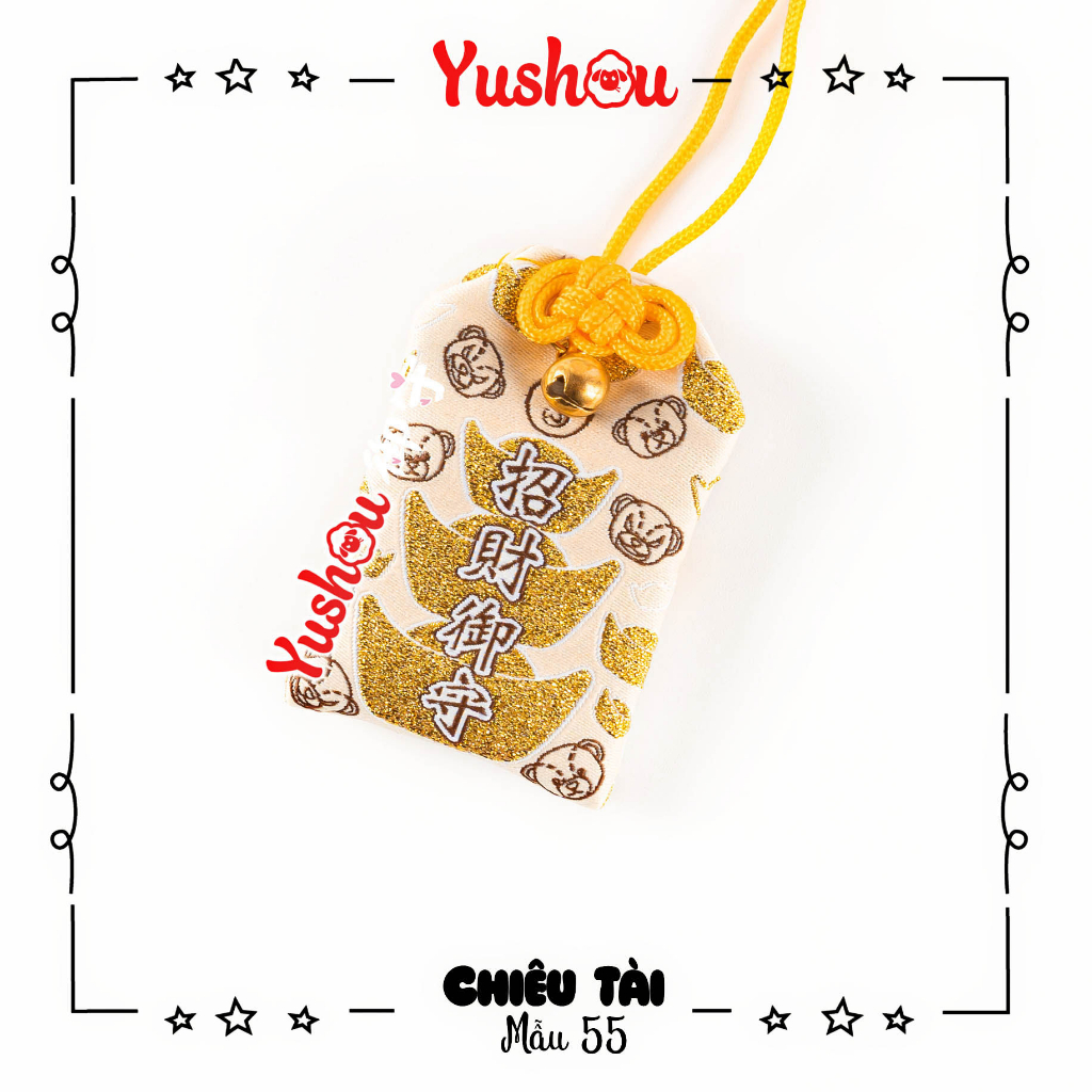 Túi Phước Yushou Tài Vận Mẫu 55 - Kiểu Omamori Nhật, Có sẵn, Quà tặng ý nghĩa.