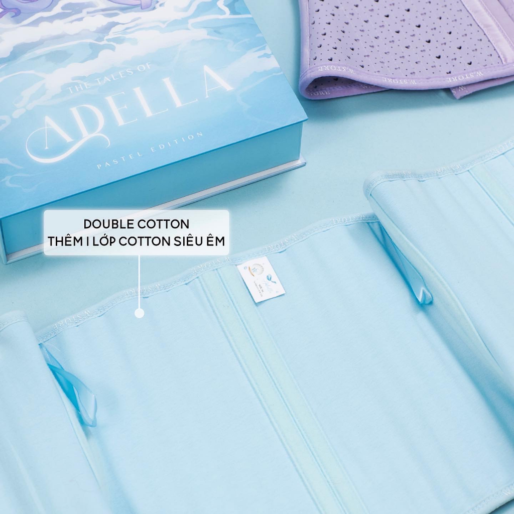 Ảnh Adella - Đai Gen Nịt Bụng Latex Xanh WSTORE 28 Xương Kép 4 Nấc Cài - Phù Hợp Mẹ Bỉm Sau Sinh & Sau Phẫu Thuật Hút Mỡ Bụn 3
