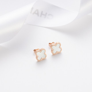 Khuyên tai nữ LAMY Lucky Four Leaves Earrings Rose Gold 3023